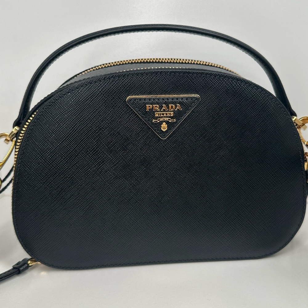 PRADA - Black Saffiano Odette Bag